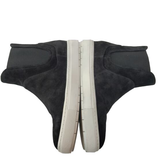 Vince Sz 7 Newlyn Black Suede Hidden Wedge Platform High Top Sneaker Bootie - Picture 6 of 10